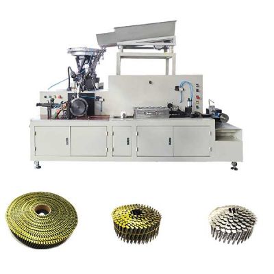 Coil nail rolling machine